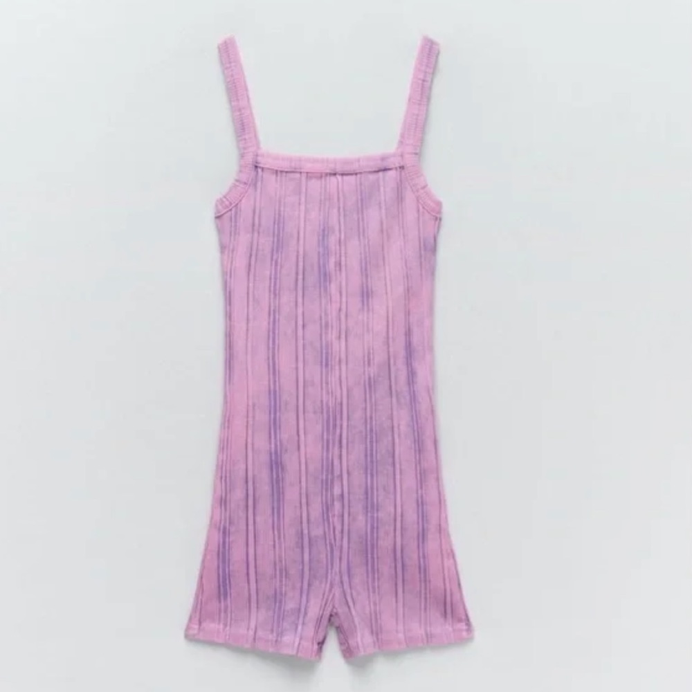 Zara Ribbed Playsuit/One Piece - Size small